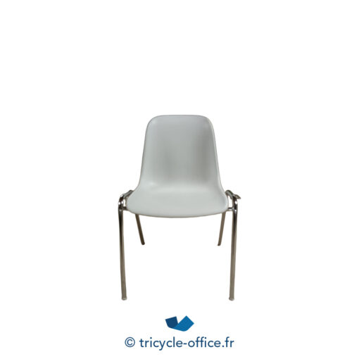 Tricycle Office Mobilier Bureau Occasion Chaise Coque Blanche (1)