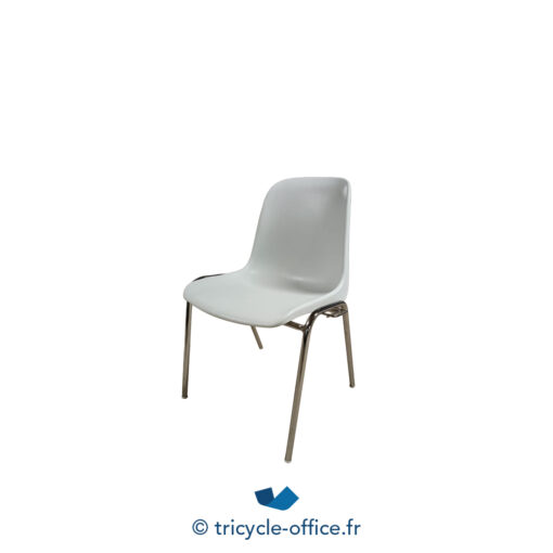 Tricycle Office Mobilier Bureau Occasion Chaise Coque Blanche (2)