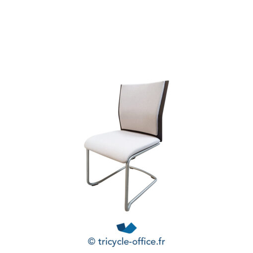 Tricycle Office Mobilier Bureau Occasion Chaise Visiteur STEELCASE Grise (2)