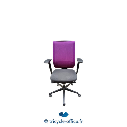 Tricycle Office Mobilier Bureau Fauteuil De Bureau STEELCASE Reply Violet Et Anthracite (1)