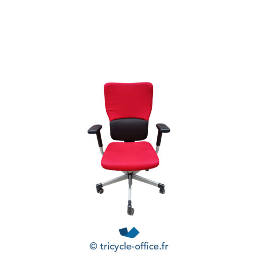 Tricycle Office Mobilier Bureau Occasion Fauteuil De Bureau STEELCASE Let's B Rouge Et Noir (1)