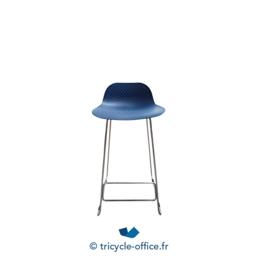 Tricycle Office Mobilier Bureau Occasion Tabouret Haut Bleu Et Chrome (1)