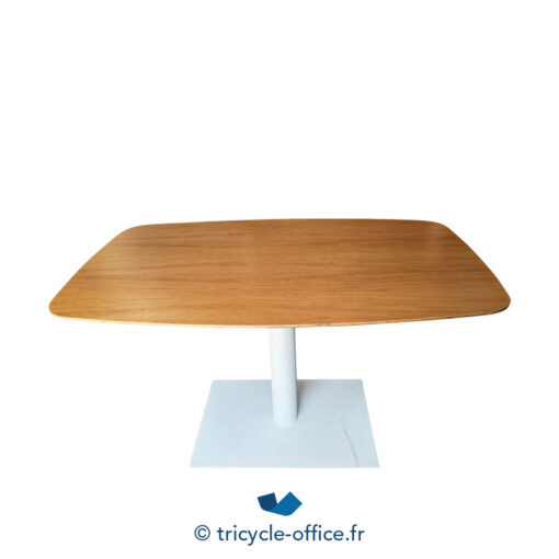 Tricycle-Office-mobilier-bureau-occasion-Table-de-réunion-plateau-bois-125x80-cm