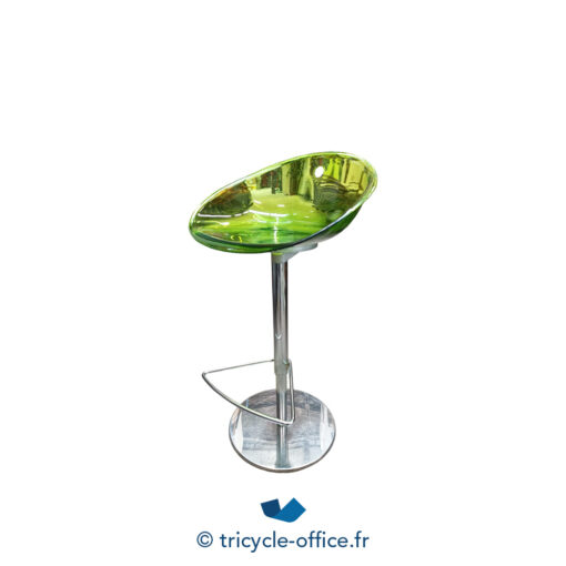 Tricycle Office Mobilier Bureau Occasion Tabouret PEDRALI Vert Transparent (2)