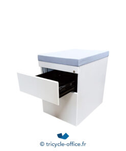Tricycle-Office-mobilier-bureau-occasion-Caisson-HAWORTH-blanc-2-tiroirs-pouf-bleu (4)