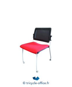 Tricycle-Office-mobilier-bureau-occasion-Chaise-à-roulettes-assise-rouge (2)