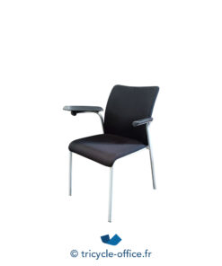 Tricycle-Office-mobilier-bureau-occasion-Chaise-visiteur-STEELCASE-noire-tablette (2)