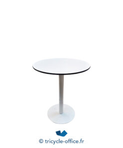 Tricycle-Office-mobilier-bureau-occasion-Table-ronde-blanche-60-cm