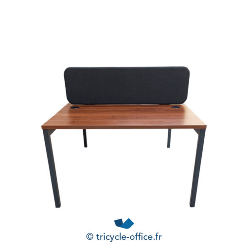 Tricycle-Office-mobilier-bureau-occasion-Bench-de-2-bois-foncé-séparateur-anthracite (1)