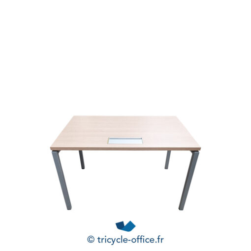 Tricycle-Office-mobilier-bureau-occasion-Bureau-droit-bois-et-gris-120x80-cm