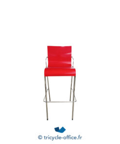 Tricycle-Office-mobilier-bureau-occasion-Chaise-haute-HOWE-rouge-et-chromé (1)