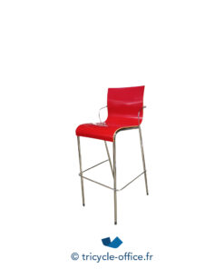 Tricycle-Office-mobilier-bureau-occasion-Chaise-haute-HOWE-rouge-et-chromé (2)