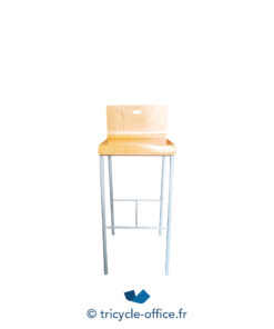 Tricycle-Office-mobilier-bureau-occasion-Chaise-haute-bois-piètement-gris (1)