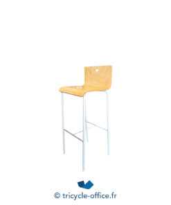 Tricycle-Office-mobilier-bureau-occasion-Chaise-haute-bois-piètement-gris (2)