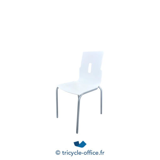 Tricycle-Office-mobilier-bureau-occasion-Chaise-visiteur-blanche-en-bois (2)