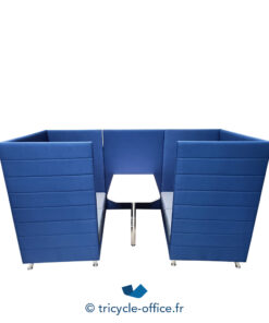 Tricycle-Office-mobilier-bureau-occasion-Alcôve-phonique-DAUPHIN-bleu