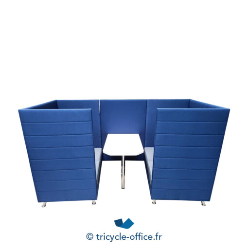 Tricycle-Office-mobilier-bureau-occasion-Alcôve-phonique-DAUPHIN-bleu