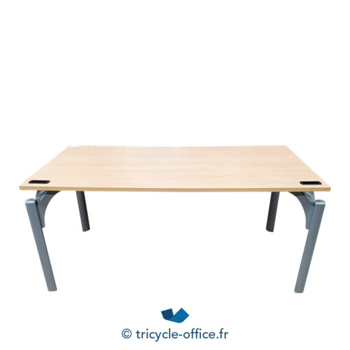 Tricycle-Office-mobilier-bureau-occasion-Bureau-droit-bois-160x80-cm