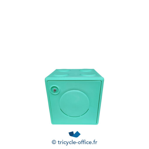 Tricycle-Office-mobilier-bureau-occasion-Casier-OON-CUB-bleu-turquoise