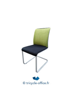 Tricycle-Office-mobilier-bureau-occasion-Chaise-visiteur-STEELCASE-Reply-verte