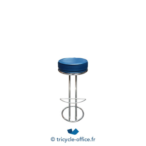 Tricycle-Office-mobilier-bureau-occasion-Tabouret-de-bar-assise-bleue