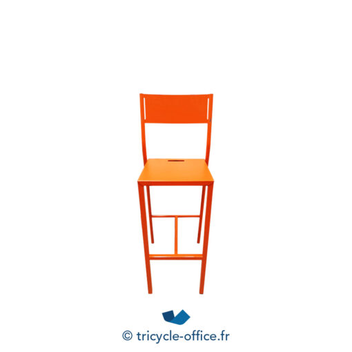 Tricycle-Office-mobilier-bureau-occasion-Chaise-haute-Take-orange-en-métal (1)