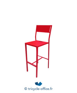 Tricycle-Office-mobilier-bureau-occasion-Chaise-haute-Take-rouge-en-métal (2)