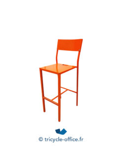Tricycle-Office-mobilier-bureau-occasion-Chaise-haute-orange-en-métal (2)