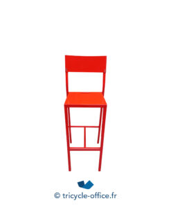 Tricycle-Office-mobilier-bureau-occasion-Chaise-haute-rouge en-métal (1)