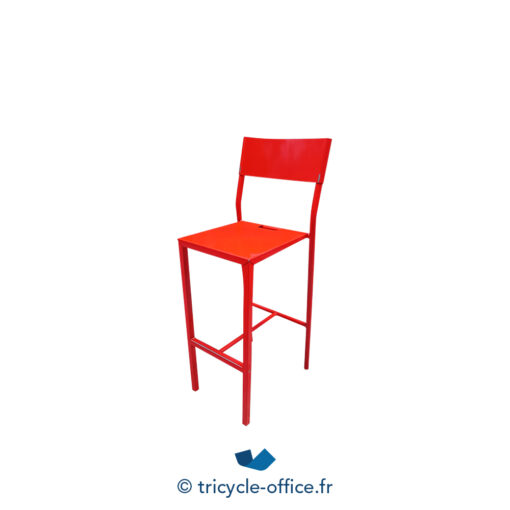Tricycle-Office-mobilier-bureau-occasion-Chaise-haute-rouge en-métal (2)