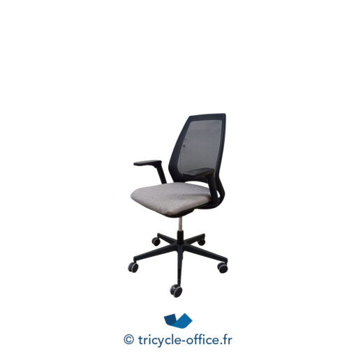Tricycle-Office-mobilier-bureau-occasion-Fauteuil-de-bureau-ELIOTT-assise-grise-dossie