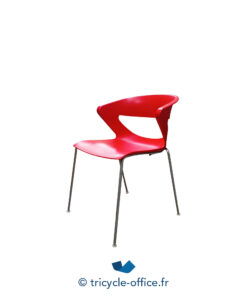 Tricycle-Office-mobilier-bureau-occasion-Chaise-visiteur-KASTEL-kicca-rouge (2)