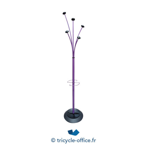 Tricycle-Office-mobilier-bureau-occasion-Porte-manteau-ALBA-violet
