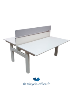 Tricycle-Office-mobilier-bureau-occasion-Bench-assis-debout-manuel-blanc-160x161-cm