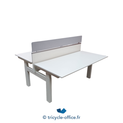 Tricycle-Office-mobilier-bureau-occasion-Bench-assis-debout-manuel-blanc-160x161-cm