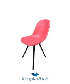 Tricycle-Office-mobilier-bureau-occasion-Chaise-visiteur-MAXIMUM-Gravêne-rouge