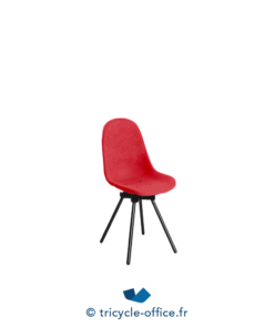 Tricycle-Office-mobilier-bureau-occasion-Chaise-visiteur-MAXIMUM-Gravêne-rouge