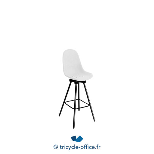 Tricycle-Office-mobilier-bureau-occasion-Tabouret-haut-MAXIMUM-Gravêne-blanc