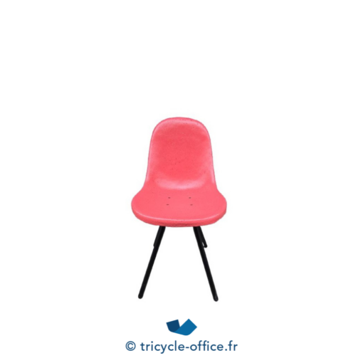 Tricycle-Office-mobilier-bureau-occasion-Chaise-visiteur-MAXIMUM-Gravêne-rouge