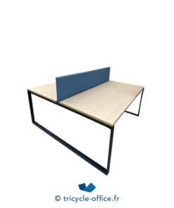 Tricycle-Office-mobilier-bureau-occasion-Bench-KNOLL-séparateur-bleu