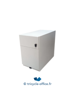 Tricycle-Office-mobilier-bureau-occasion-Caisson-blanc-2-tiroirs-blanc