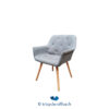 Tricycle-Office-mobilier-bureau-Chaise visiteur grise