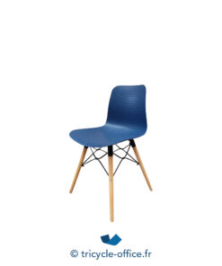 Tricycle-Office-mobilier-bureau-occasion-Chaise visiteur bleu