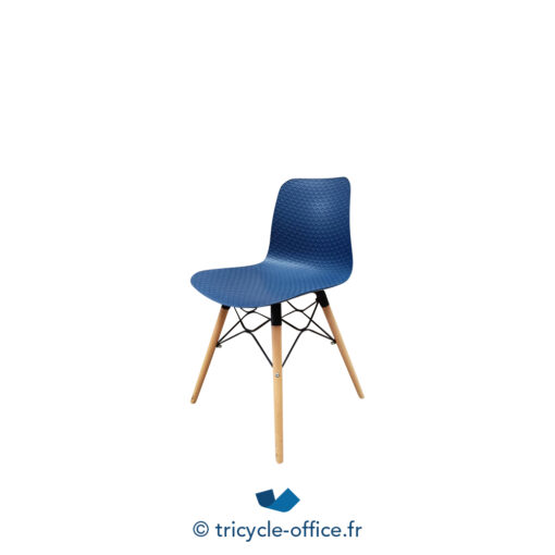 Tricycle-Office-mobilier-bureau-occasion-Chaise visiteur bleu