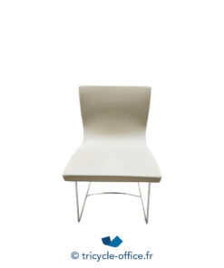 Tricycle-Office-mobilier-bureau-occasion-Chaise-visiteur-LIGNE-ROSET-grise