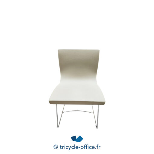 Tricycle-Office-mobilier-bureau-occasion-Chaise-visiteur-LIGNE-ROSET-grise