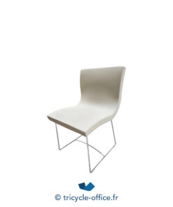 Tricycle-Office-mobilier-bureau-occasion-Chaise-visiteur-LIGNE-ROSET-grise