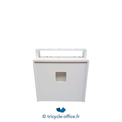 Tricycle-Office-mobilier-bureau-occasion-Borne-d'accueil-blanche