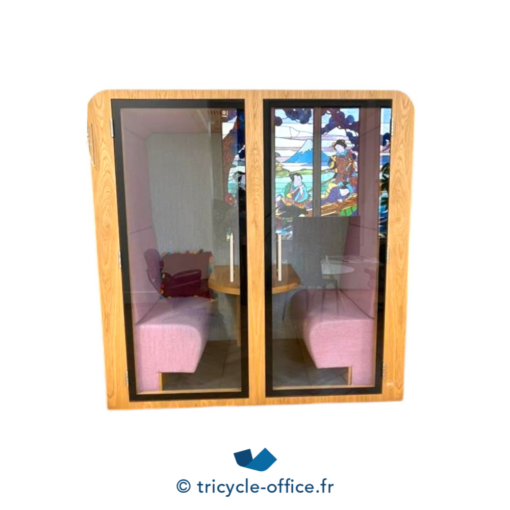 Tricycle-Office-mobilier-bureau-occasion-Cabine-acoustique-SEAT-BOX-2-places