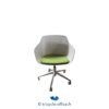 Tricycle-Office-mobilier-bureau-occasion-Chaise-de-réunion-ALKI-Kuskoa-Bi-assise-verte